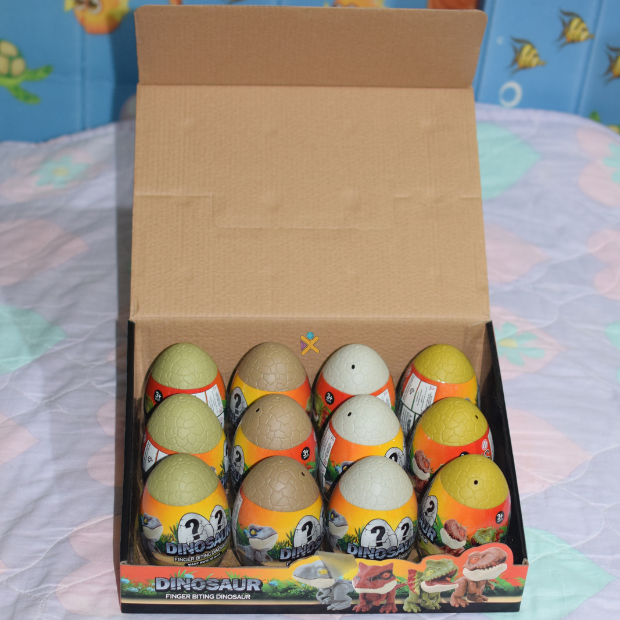 Set Completo: 12 Huevos de Dino Mordelón - Juguete Interactivo