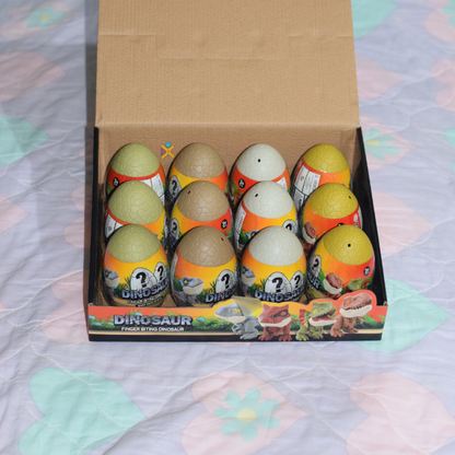 Set Completo: 12 Huevos de Dino Mordelón - Juguete Interactivo