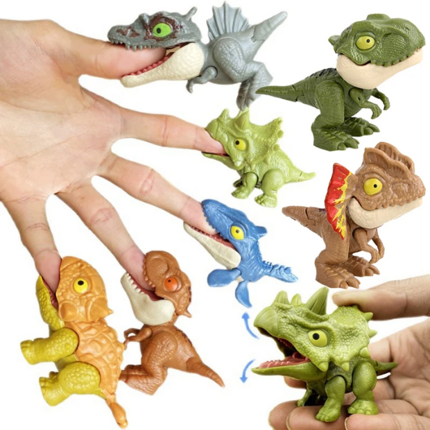 Set Completo: 12 Huevos de Dino Mordelón - Juguete Interactivo