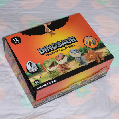 Set Completo: 12 Huevos de Dino Mordelón - Juguete Interactivo